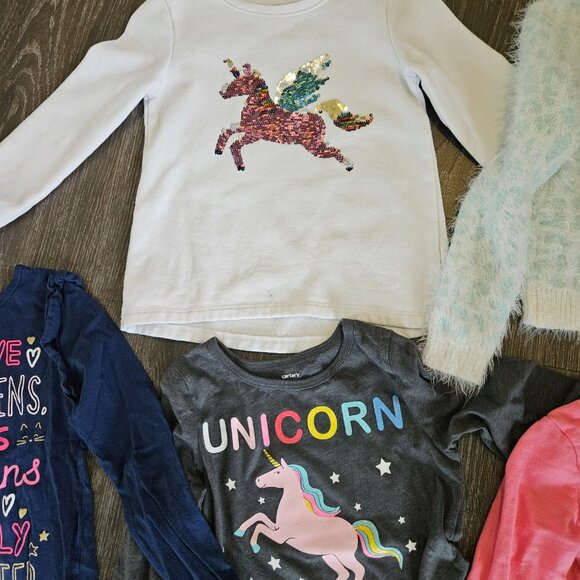 Girls Carters 5T Tops and Jeans - Picture 2 of 7